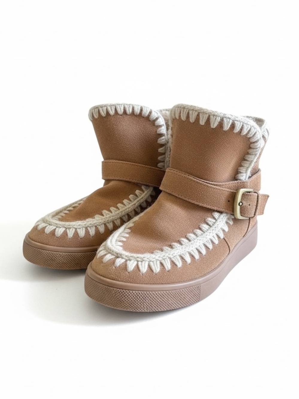 Blondo Tan Suede Waterproof Fleece-Lined Ankle Boots Size 8
